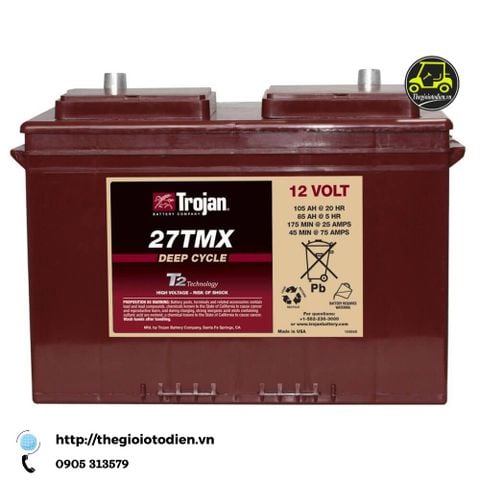  Bình ắc quy TROJAN 27TMX(12V/105AH) 