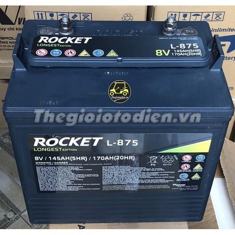  Ắc quy xe điện Rocket L-875 (8V - 170Ah) 