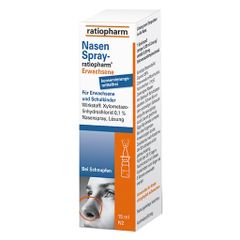 RATIOPHARM Nasen Spray - Xịt mũi điều trị sổ mũi, nghẹt mũi, viêm xoang và viêm ống tai cho người lớn