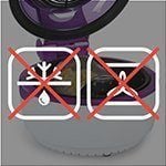 Klarstein - Nồi chiên không dầu màu tím - VitAir Grillen Backen  1400W, 9 Lit