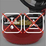 Klarstein - Nồi chiên không dầu màu đỏ - VitAir Rot 1400W Grillen Backen 9 Lit