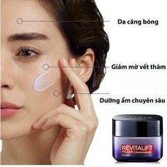 L'OREAL PARIS Revitalift Filler - Kem dưỡng da ban đêm chống lão hóa mạnh mẽ với HA , 50ml