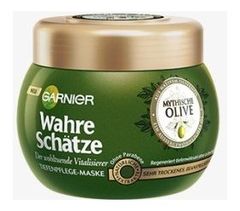 GARNIER Wahre Schatze Olive Maske - Kem Ủ tóc từ dầu Oliu phục hồi tóc khô, gãy, rụng 300ml