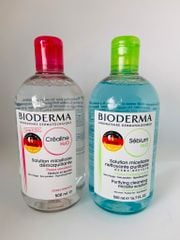 BIODERMA - Sebium H2O , 500ml - Nước tẩy trang dành cho da dầu, da mụn (màu xanh dương)