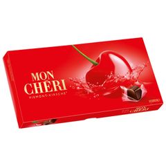 MON CHERI - Kẹo Socola đen nhân rượu & quả anh đào tươi mọng, hộp 15 viên 157gr