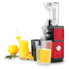 KLARSTEIN - Máy ép trái cây tốc độ chậm 400W 60v/p màu đỏ - Fruitberry Slow Juicer Edelstahl Rot