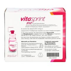 VITASPRINT B12 Trinkfläschchen - Hỗ trợ thần kinh, tăng sức khỏe, tăng sức đề kháng, hộp 30 lọ
