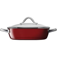 SILIT - Chảo chống dính 28cm, có nắp - Vitaliano Rosso
