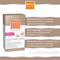 MERZ SPEZIAL Dragees Haut Haare Nägel - Viên uống đẹp da, tóc, móng tay Hộp 120 viên