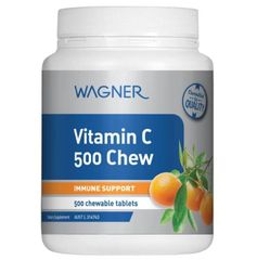 WAGNER Vitamin C 500 Chew - Viên C nhai lọ 500 viên