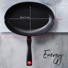 BEKA Energy Fischpfanne - Chảo rán cá chống dính hình bầu dục 34x23cm