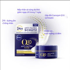 NIVEA Q10 - Kem dưỡng ban đêm chống lão hóa - Nivea Nachtcreme Q10 Plus Anti-Falten, 50 ml