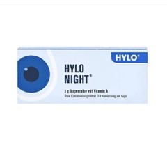 (Mẫu mới) HYLO NIGHT - Thuốc mỡ vô trùng điều trị khô mắt, đau rát, chảy nước mắt vào ban đêm, 5g