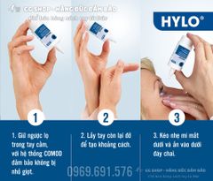 HYLO GEL 2 ống x 10ml - Thuốc nhỏ mắt dưỡng ẩm cho chứng khô mắt mãn tính, khô mắt nặng & hỗ trợ sau phẫu thuật Laser