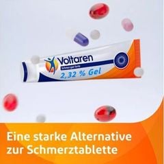 (Mẫu mới) VOLTAREN 23,2mg Schmerzgel Forte - Gel bôi trị bong gân, đau khớp xương và cơ bắp, tuýp 100g