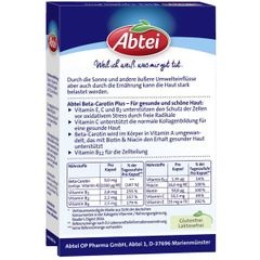 ABTEI Beta-Carotin Plus - Viên chống nắng cho da đẹp và khỏe mạnh, hộp 50 viên