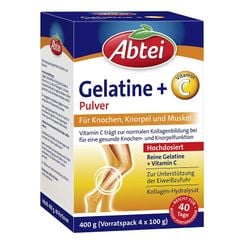 ABTEI - Bột Gelatin và Vitamin C, hỗ trợ khớp xương và mô liên kết, 4 gói bột 100g - Gelatine Pulver