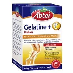 ABTEI - Bột Gelatin và Vitamin C, hỗ trợ DA-KHỚP XƯƠNG-TÓC, đặc biệt là SỤN KHỚP, 4 gói bột 100g - Gelatine Pulver