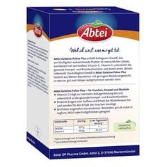 ABTEI - Bột Gelatin và Vitamin C, hỗ trợ DA-KHỚP XƯƠNG-TÓC, đặc biệt là SỤN KHỚP, 4 gói bột 100g - Gelatine Pulver