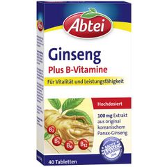 ABTEI Ginseng Vitamin B Plus - Bổ sung Nhân sâm và Vitamin B, hộp 40 viên