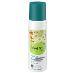 ALVERDE - Bọt rửa mặt 3in1 cho da nhạy cảm từ Hoa cúc - NATURKOSMETIK Reinigungsschaum