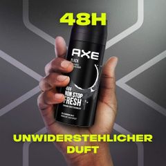 AXE Black Bodyspray - Xịt khử mùi Nam giới nước hoa hương gỗ, 150 ml