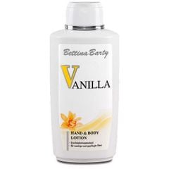 SỮA DƯỠNG THỂ VANILLA - BETTINA BARTY VANILLA HAND AND BODY LOTION , chai 500ml