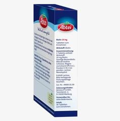 ABTEI Biotin 10mg -  Viên uống tăng cường Biotin đẹp da, tóc và móng tay, hộp 30 viên