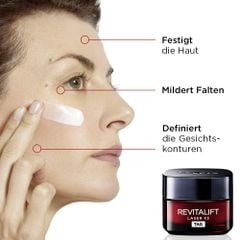 L'OREAL PARIS - Kem dưỡng nâng cơ ban đêm - Revitalift Laser X3 Tiefenwirksame Anti-Age Pflege, 50 ml