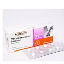 CETIRIZIN - Thuốc điều trị dị ứng cấp cho trẻ 2 tuổi trở lên và người lớn, hộp 20 viên - ratiopharm bei Allergien 10 mg