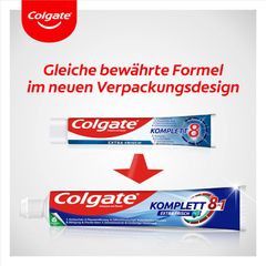 Colgate Komplett 8in1 - Kem đánh răng bảo vệ men răng, chống cao răng, 75ml