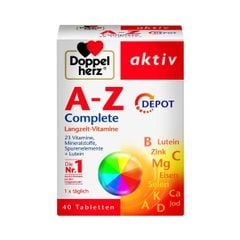 DOPPELHERZ A - Z Depot Complete - Viên uống Vitamin tổng hợp từ A-Z, hộp 40 viên