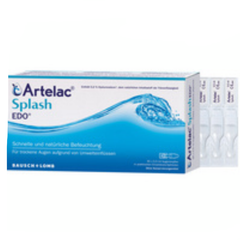 ARTELAC Splash EDO - Dung dịch điều trị khô rát, đau mắt, đỏ mắt, hộp 30 lọ x 0.5ml/lọ