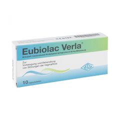 Viên đặt cho môi trường âm đạo khỏe mạnh - Eubiolac Verla Vaginatabletten, 10 viên.
