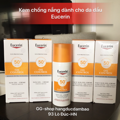 EUCERIN Oil Control - Kem chống nắng kiềm dầu, thấm nhanh không nhờn rít, thích hợp cho da mụn. spf 50+