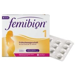 FEMIBION 1 - Thuốc bổ cho phụ nữ sắp mang bầu và 12 tuần đầu thai kỳ - Frühschwangerschaft - Hộp 4 tuần (28 viên)