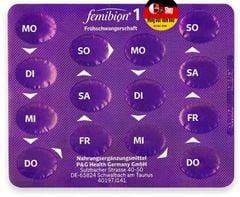 FEMIBION 1 - Thuốc bổ cho phụ nữ sắp mang bầu và 12 tuần đầu thai kỳ - Frühschwangerschaft - Hộp 4 tuần (28 viên)