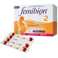 FEMIBION 2 - Thuốc bổ mẹ bầu từ tuần thứ 13 đến khi sinh bé -  Schwangerschaft - Hộp 12 tuần 2x84 viên