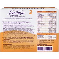 FEMIBION 2 - Thuốc bổ mẹ bầu từ tuần thứ 13 đến khi sinh bé -  Schwangerschaft - Hộp 16 tuần 2x112 viên