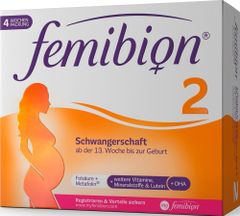 FEMIBION 2 - Thuốc bổ mẹ bầu từ tuần thứ 13 đến khi sinh bé -  Schwangerschaft - Hộp 4 tuần 2x28 viên