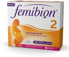 FEMIBION 2 - Thuốc bổ mẹ bầu từ tuần thứ 13 đến khi sinh bé -  Schwangerschaft - Hộp 4 tuần 2x28 viên