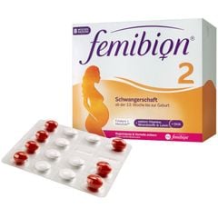 FEMIBION 2 - Thuốc bổ mẹ bầu từ tuần thứ 13 đến khi sinh bé -  Schwangerschaft - Hộp 8 tuần 2x56 viên