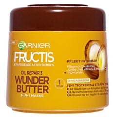 GARNIER Fructis Wunder Butter - Kem hấp (ủ) Bơ phục hồi tóc rất khô, xơ rối - Oil Repair 3 , 300 ml