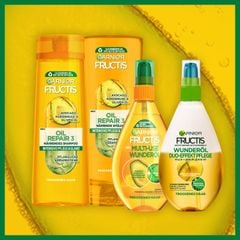 GARNIER Fructis - Dưỡng tóc chuyên sâu xịt không cần xả - Oil Repair 3 Duo-Effekt Pflege Spray, 150 ml