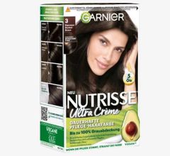 GARNIER Nutrisse 3.0 - Thuốc nhuộm tóc mầu nâu đậm hoặc đen tự nhiên