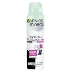 GARNIER - Xịt khử mùi cơ thể 48h bảo vệ quần áo, lọ 150ml Mineral Invisible Deospray Protection