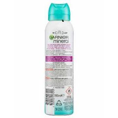 GARNIER - Xịt khử mùi cơ thể siêu khô 48h, lọ 150ml - Mineral Antitranspirant Deospray Ultra Dry