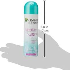 GARNIER - Xịt khử mùi cơ thể siêu khô 48h, lọ 150ml - Mineral Antitranspirant Deospray Ultra Dry