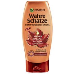 GARNIER Wahre Schatze Ahorn Balsam - Kem Xả từ dầu Thầu Dầu & Siro Phong phục hồi tóc hư tổn nặng 200ml