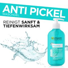 Garnier Hautklar Anti Pickel Waschgel - Gel rửa mặt trị mụn hàng ngày, 200ml